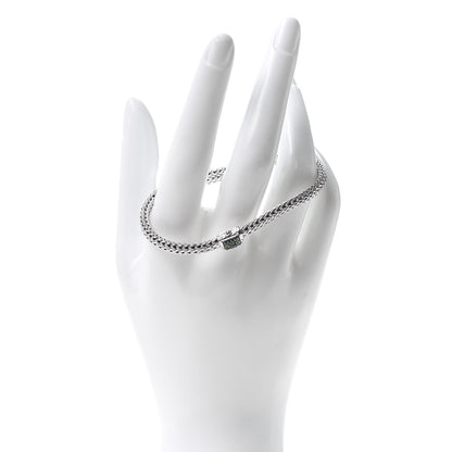 John Hardy Sterling Silver Tsavorite 5mm Classic Chain Bracelet 2 of 5