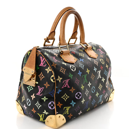 Louis Vuitton Monogram Multicolor Speedy 30 Black 3 of 18