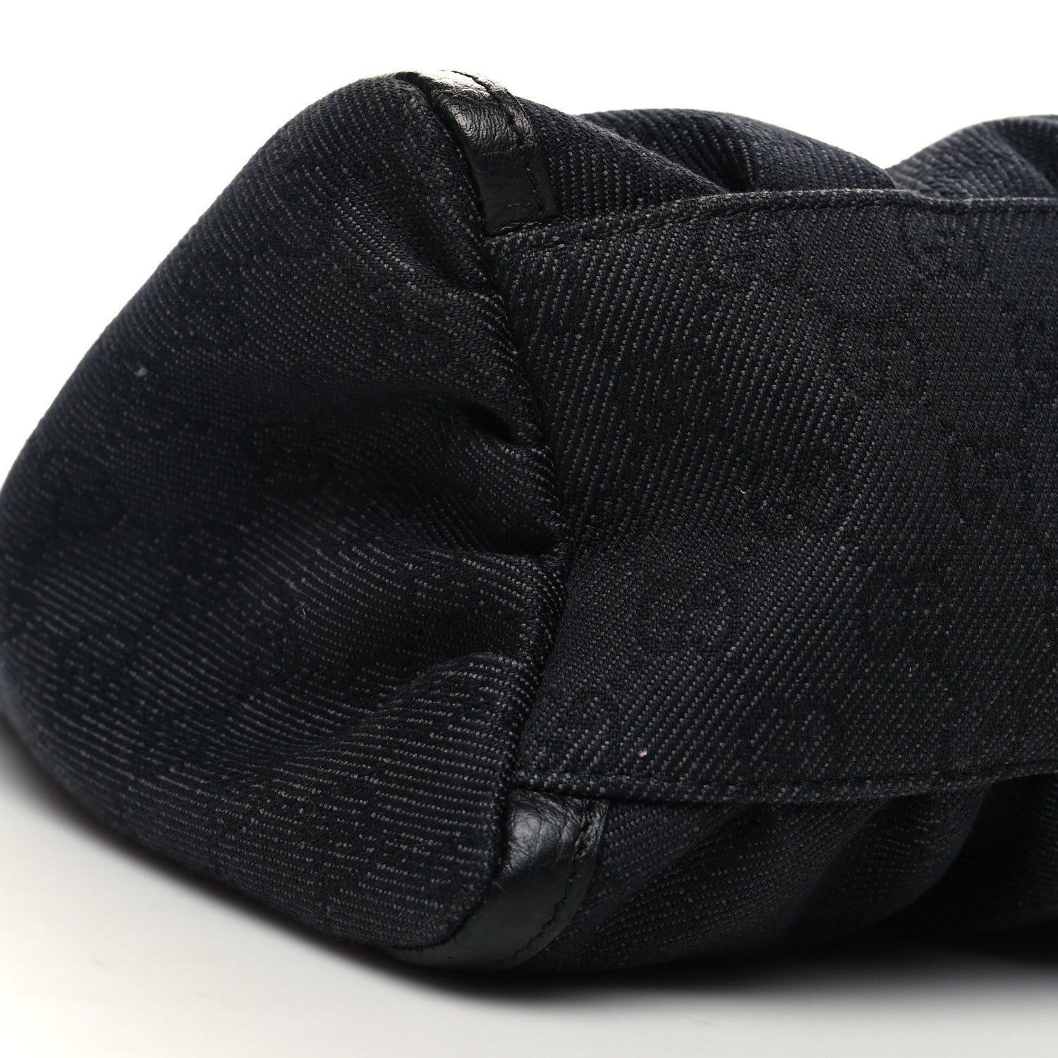 Gucci Monogram Medium D Gold Ring Hobo Black 9 of 10