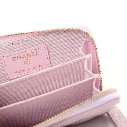 Chanel Caviar Quilted Zip Coin Purse Light Pink 6 of 8
