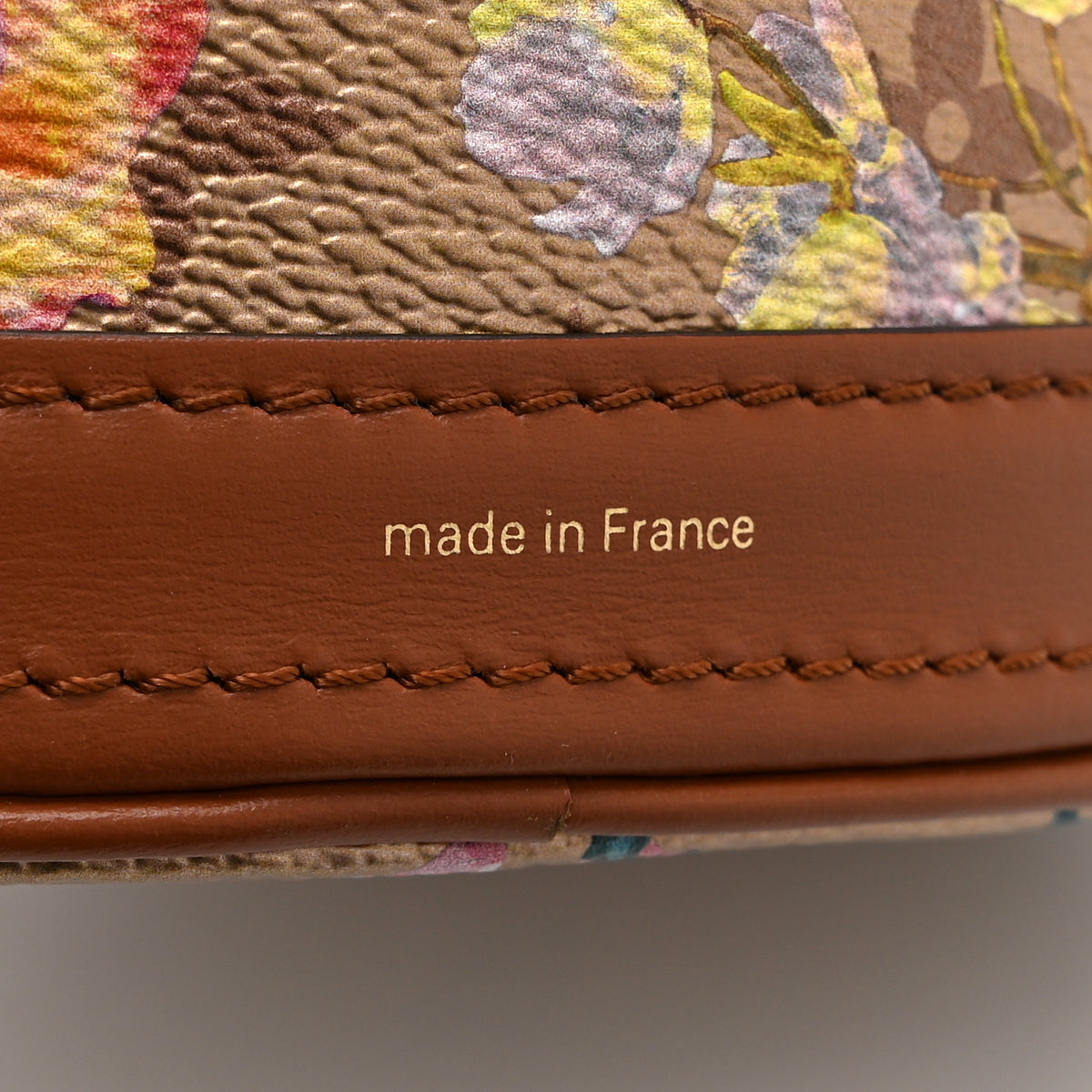 Metallic Monogram LV Garden Nano Bucket Bag Gold