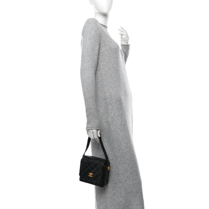 Chanel Lambskin Quilted Flap Shoulder Bag Black 2 of 10
