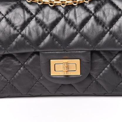 Chanel Aged Calfskin Quilted 2.55 Reissue 224 Flap Black 10 of 13