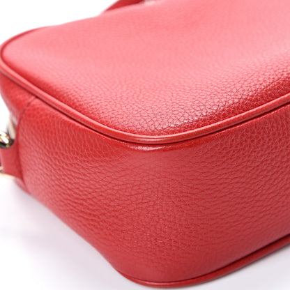 Gucci Pebbled Calfskin Small Soho Disco Bag Tabasco Red 11 of 15