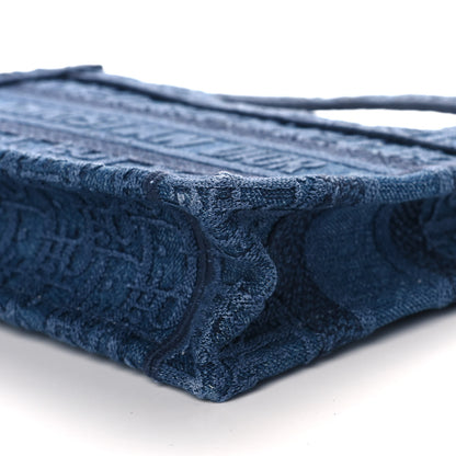 Christian Dior Oblique Denim Mini Book Tote Blue 9 of 10