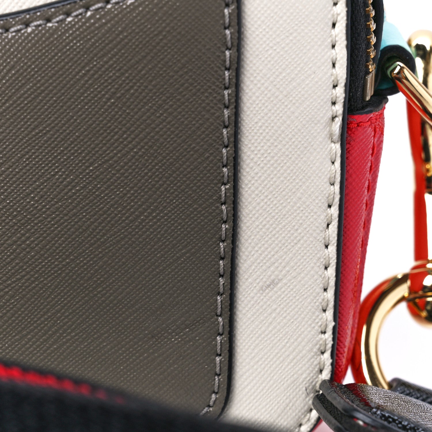 Marc Jacobs Saffiano Small Snapshot Camera Bag Porcelain Multi 13 of 13