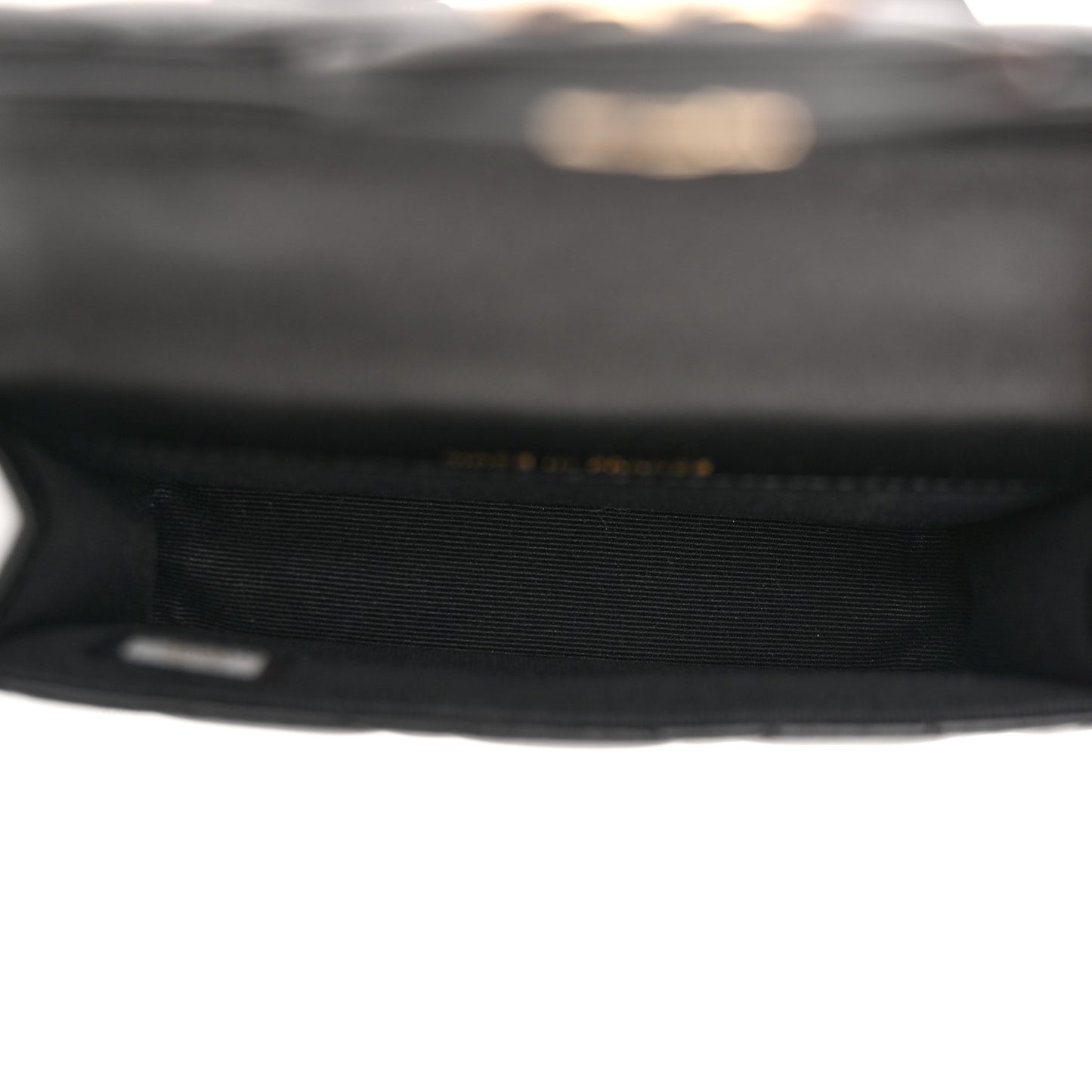 Lambskin Quilted Top Handle Flap Coin Purse With Chain Black
