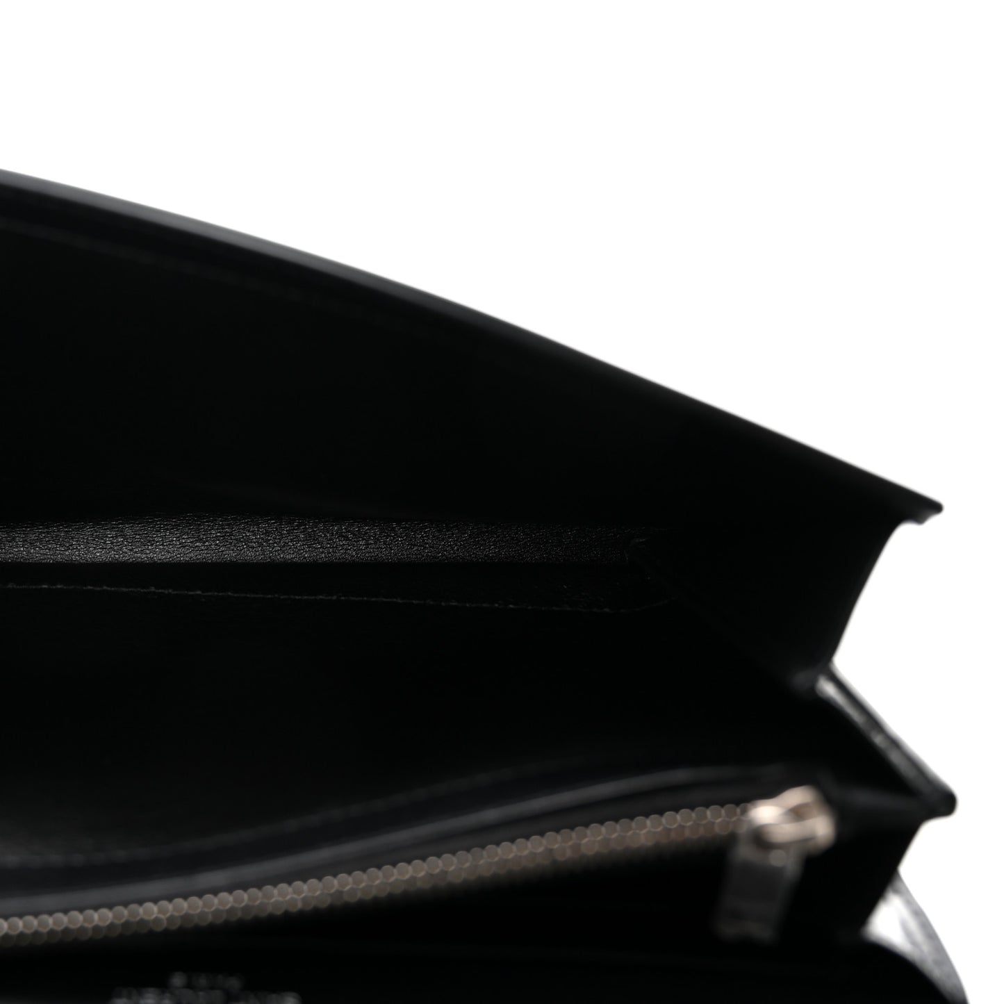Glazed Calfskin Cassandre Wallet On Chain WOC Black