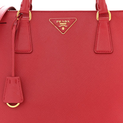 Prada Saffiano Medium Galleria Double Zip Tote Fuoco 8 of 11