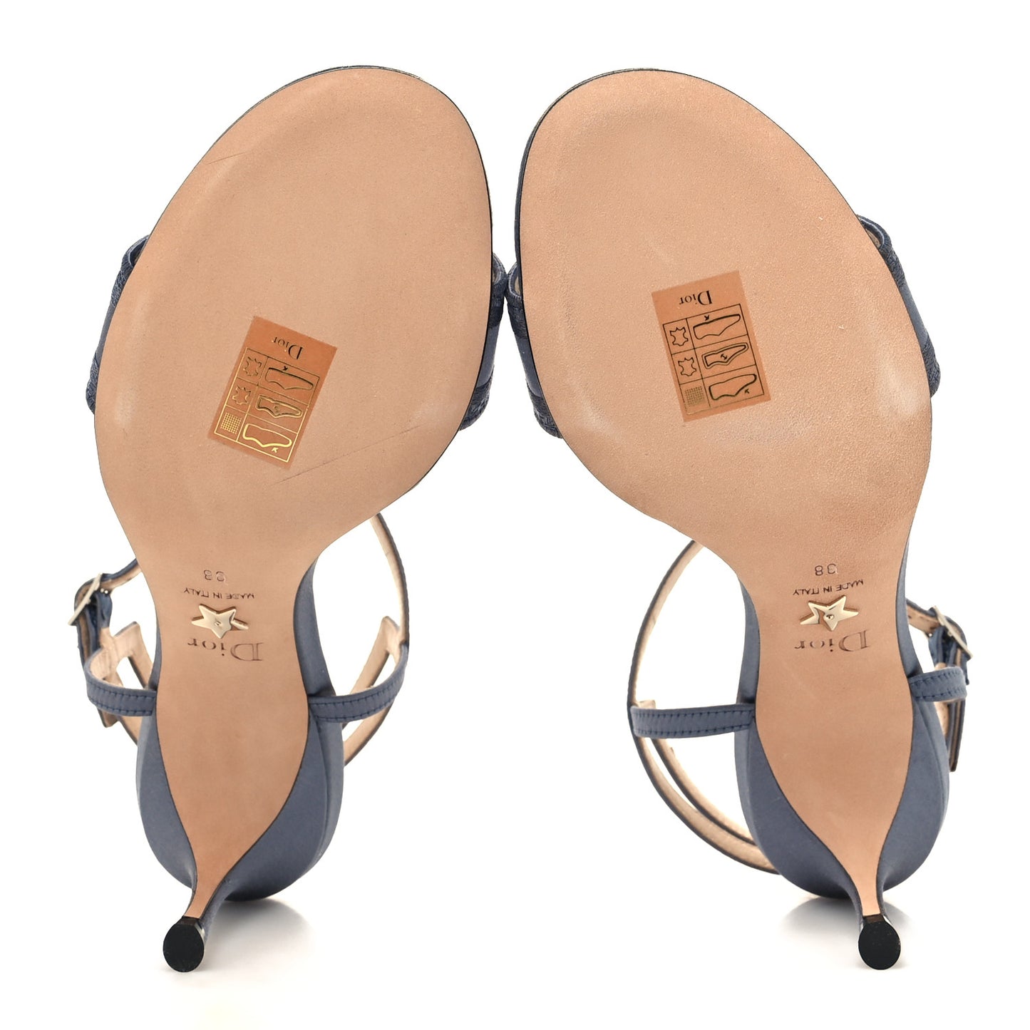 Satin Embroidered Dway 65mm Sandals 38 Smokey Grey