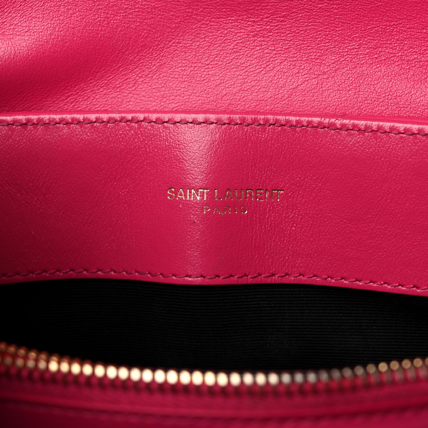 Calfskin Y Quilted Monogram Small Loulou Chain Satchel Fresh Fuchsia