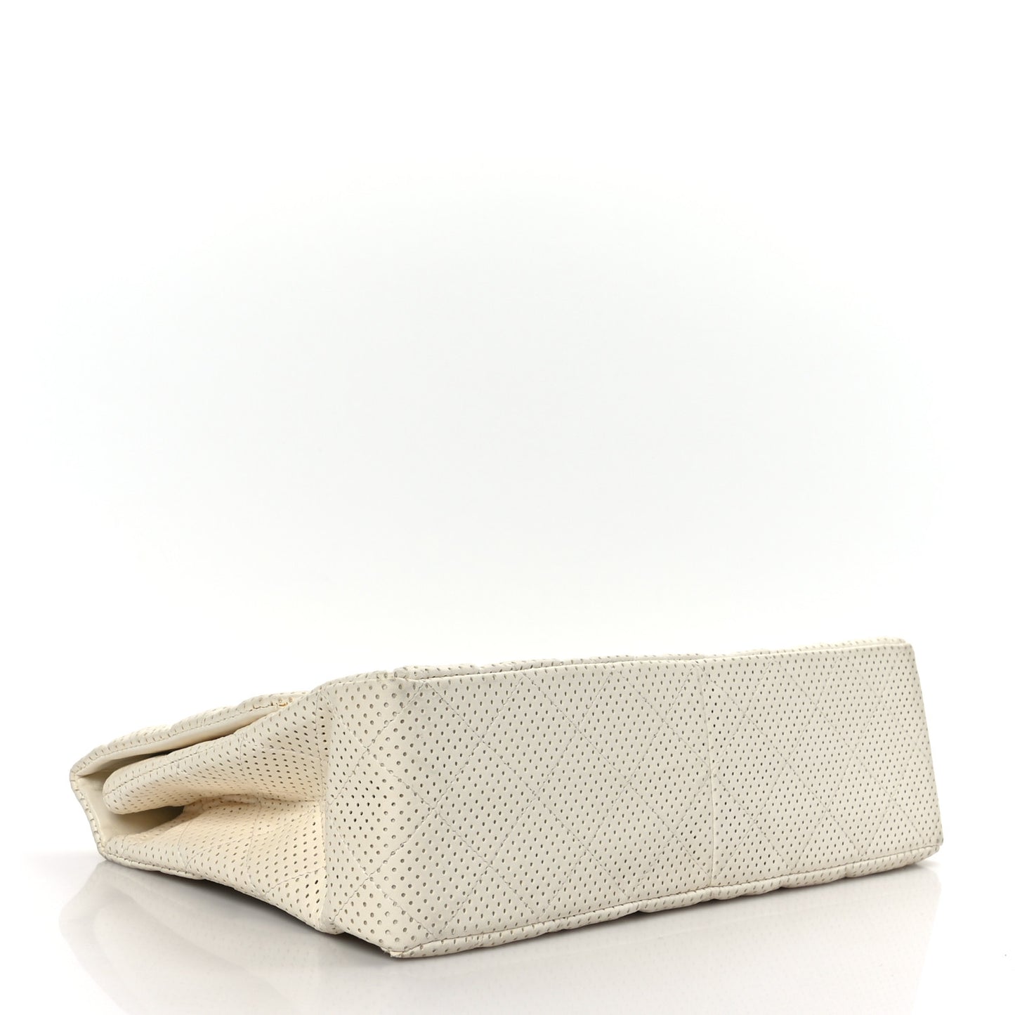 Lambskin Perforated Jumbo Single Flap White
