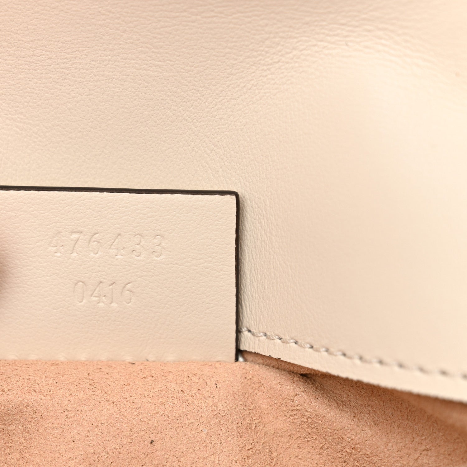 Gucci Calfskin Matelasse Super Mini GG Marmont Shoulder Bag White 7 of 10