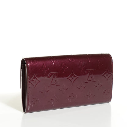 Louis Vuitton Vernis Sarah Wallet Rouge Fauviste 3 of 7