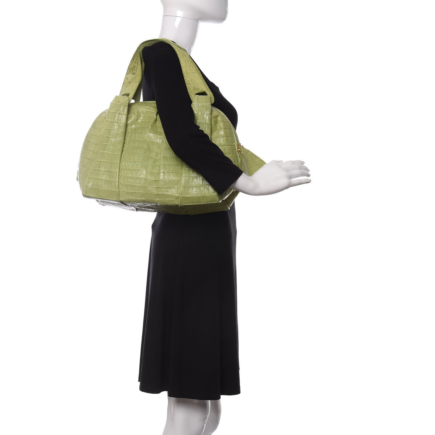Crocodile Tote Lime