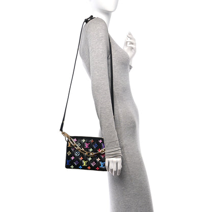 Louis Vuitton LV X TM Lambskin Embossed Monogram Coussin BB Black Multicolor 2 of 12