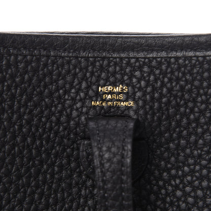 Hermes Taurillon Clemence Evelyne TPM Black 6 of 11