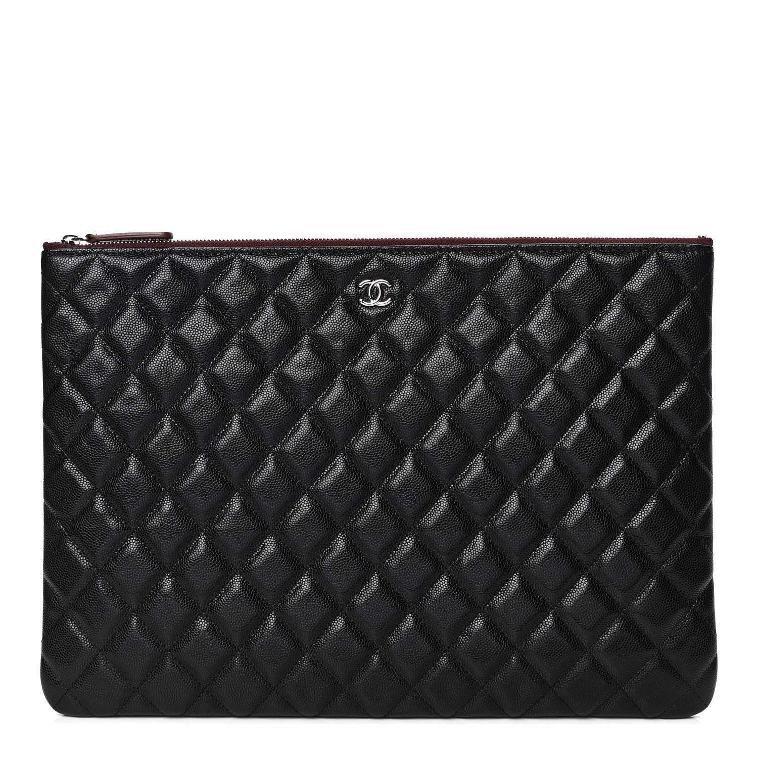 Chanel Caviar Quilted Large Cosmetic Case Black 1 of 4