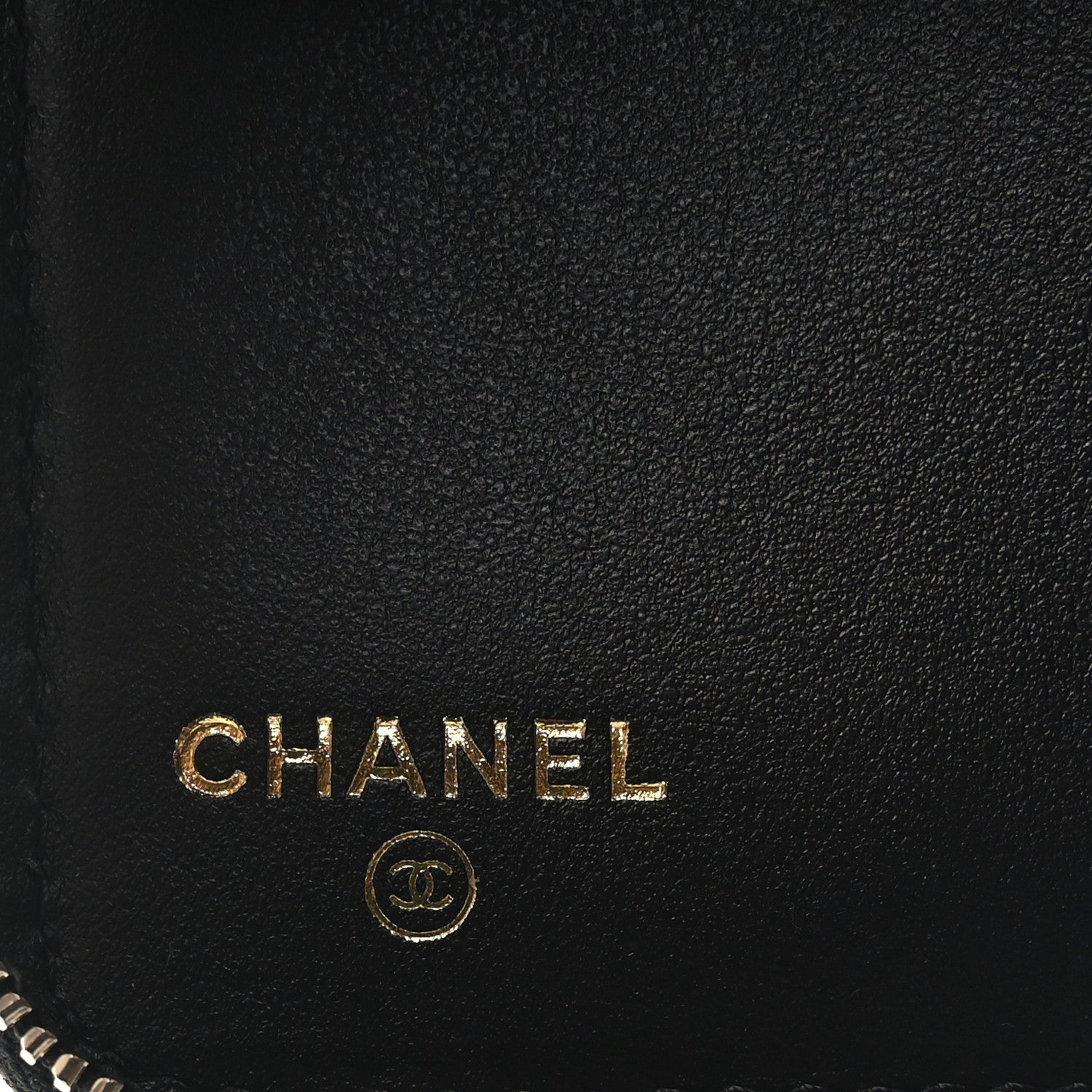 Chanel Caviar Quilted Small Zip Around Wallet Black 6 of 9