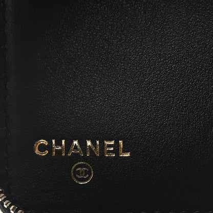 Chanel Caviar Quilted Small Zip Around Wallet Black 6 of 9