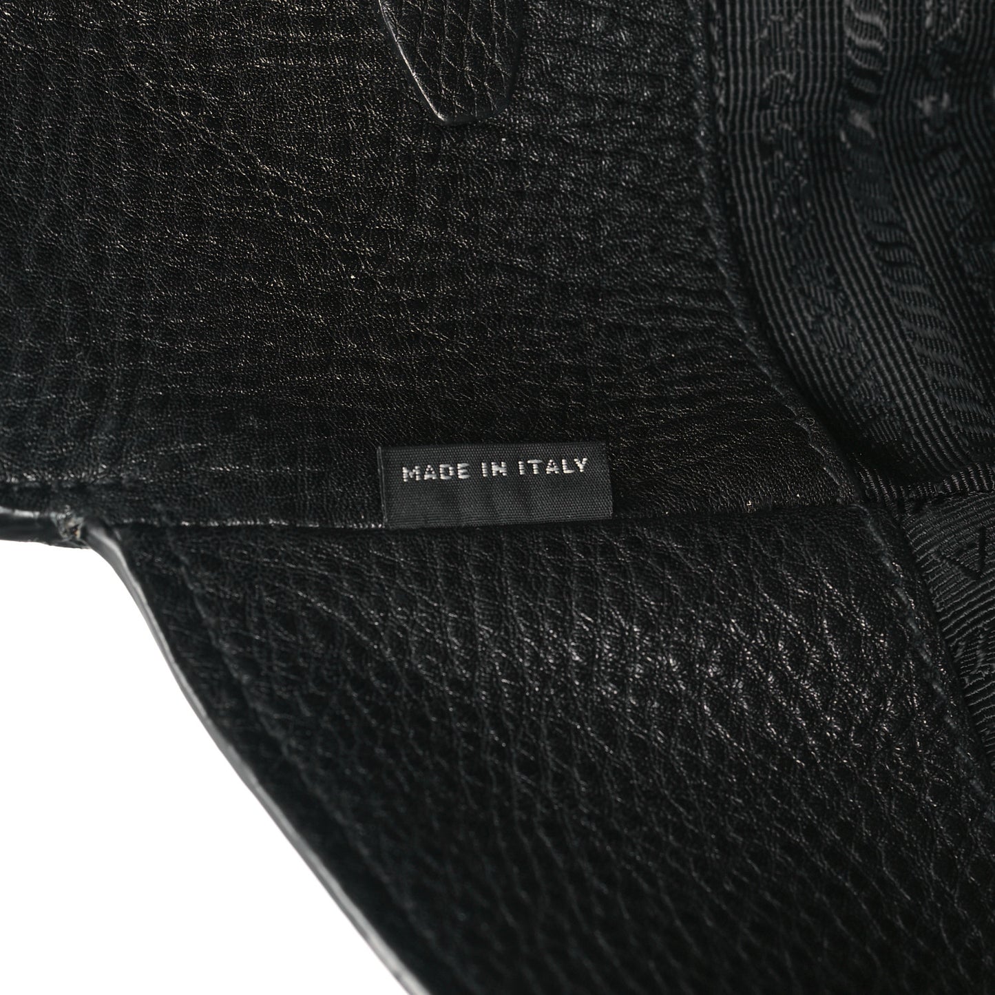 Vitello Daino Shopping Tote Black