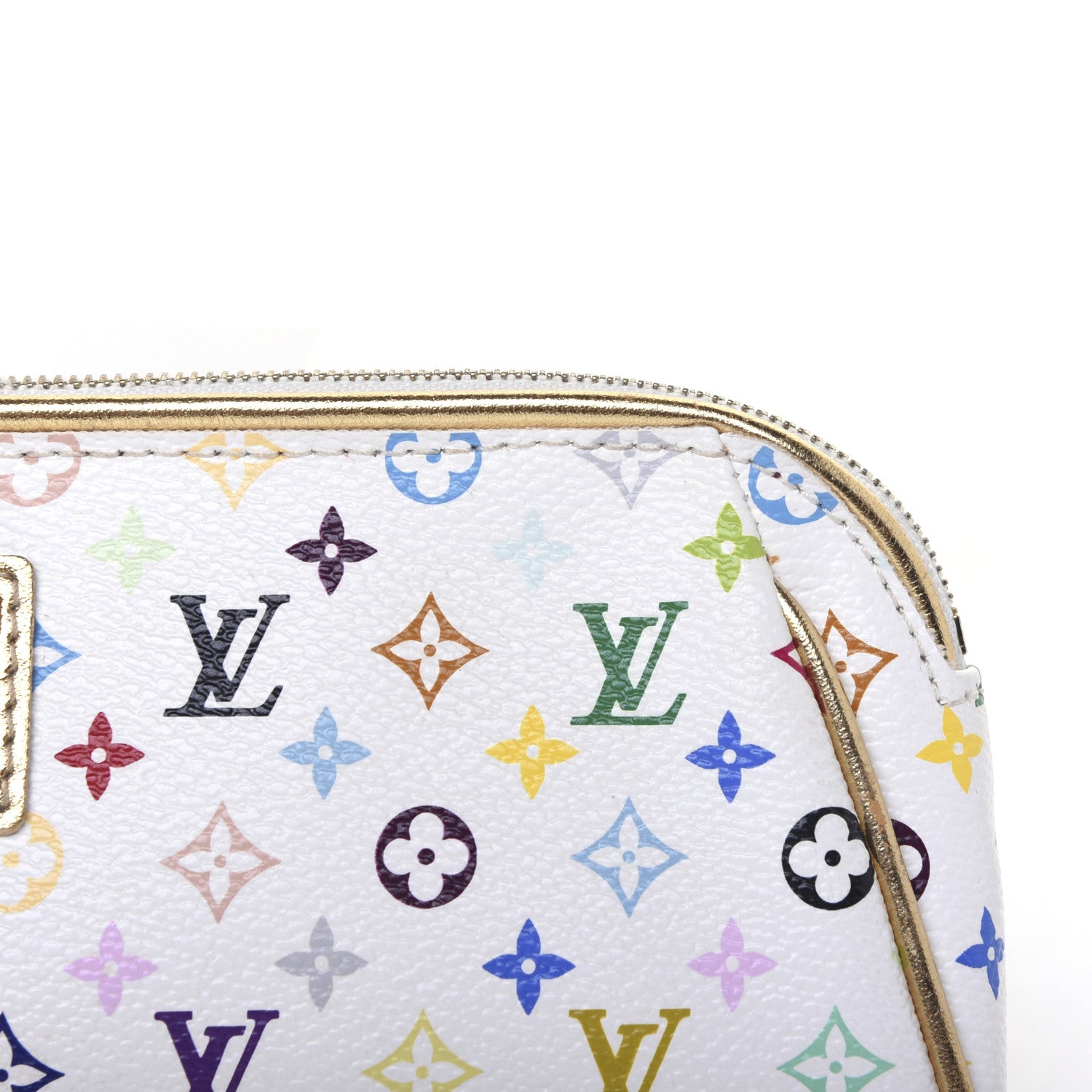 Louis Vuitton Monogram Multicolor Kate Clutch White 13 of 14