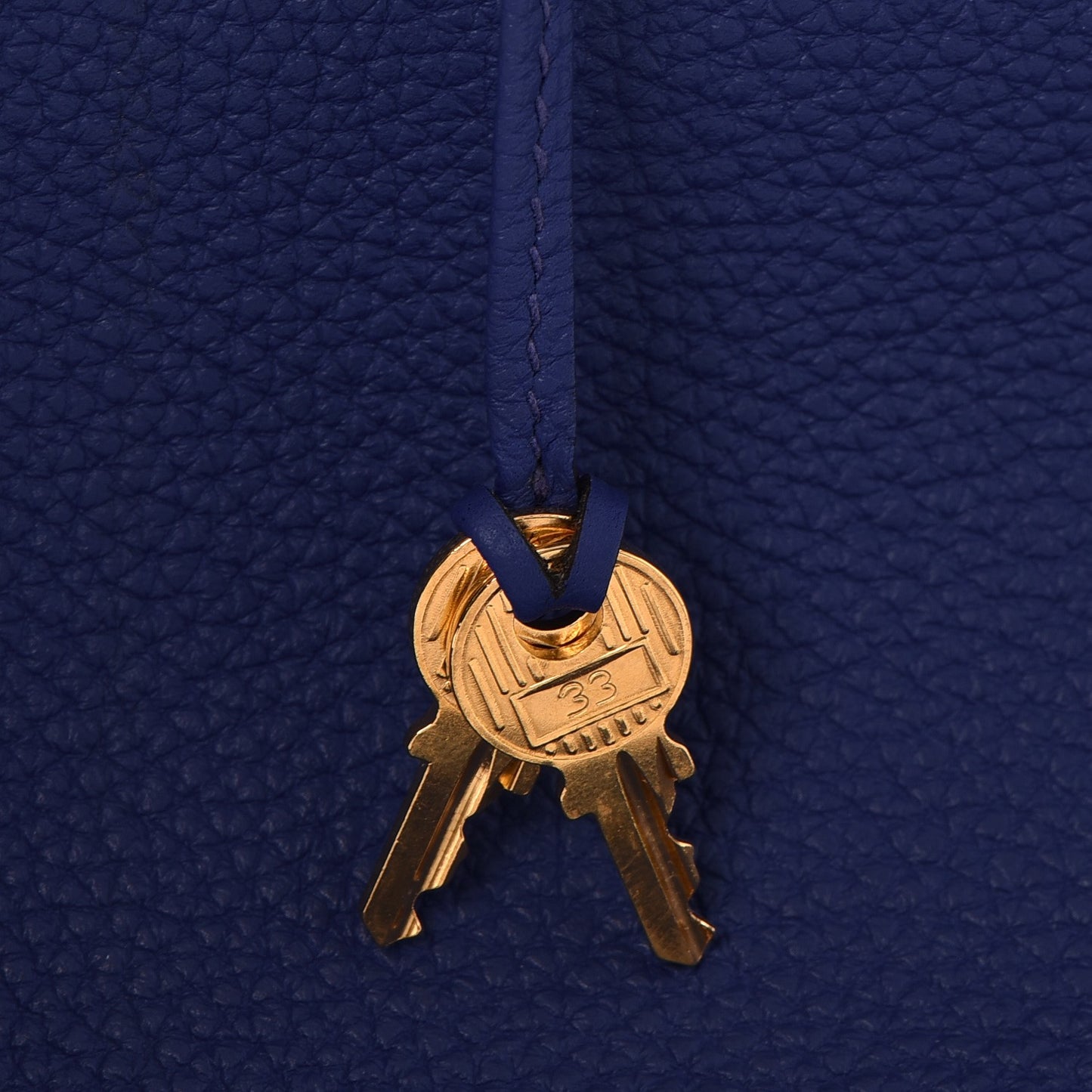 Togo Birkin 35 Bleu Electrique