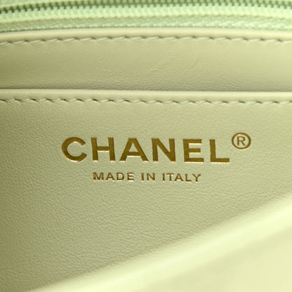 Chanel Lambskin Quilted Mini Pearl Crush Flap Light Green 6 of 11