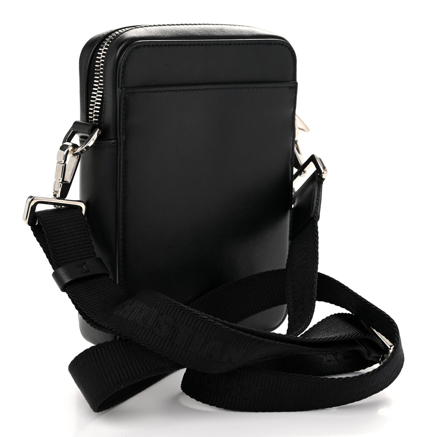 Christian Dior Calfskin Oblique Galaxy Perforated World Tour Messenger Pouch Black 3 of 10