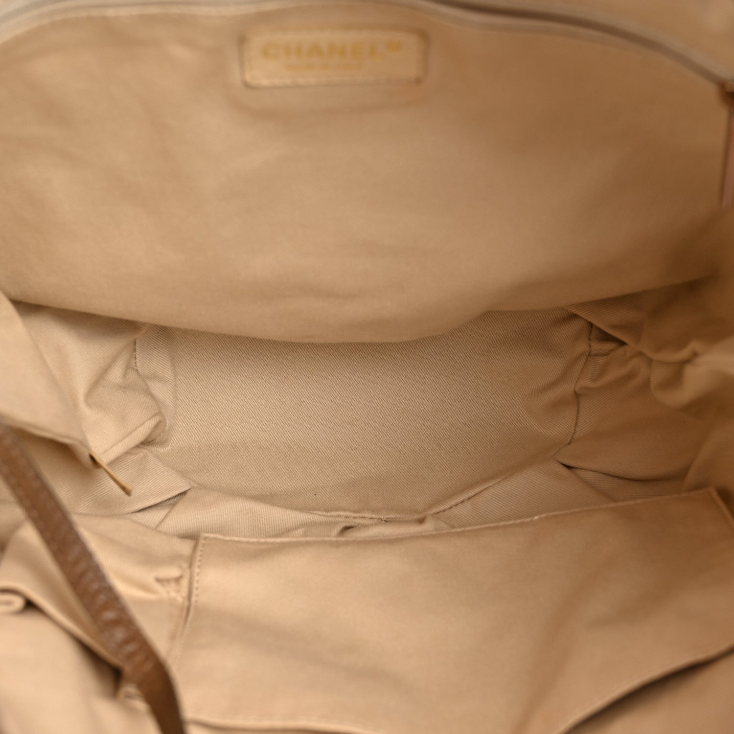 Chanel Lambskin Quilted Cloudy Bundle North South Tote Beige 5 of 14