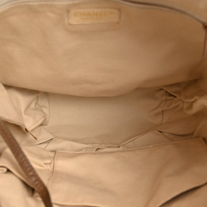 Chanel Lambskin Quilted Cloudy Bundle North South Tote Beige 5 of 14
