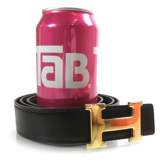 Leather Reversible Constance H Belt 90 Black and Brown