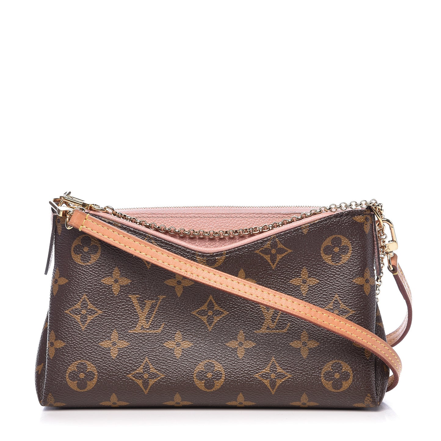 Monogram Pallas Clutch Rose Poudre