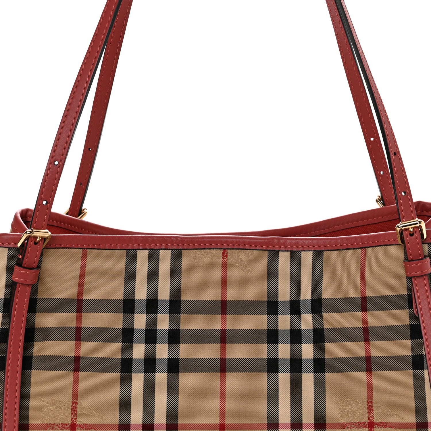 Burberry Horseferry Check Small Canterbury Tote Antique Rose 8 of 10