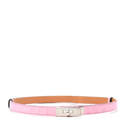 Hermes Matte Alligator Kelly Belt 5P Pink 1 of 4