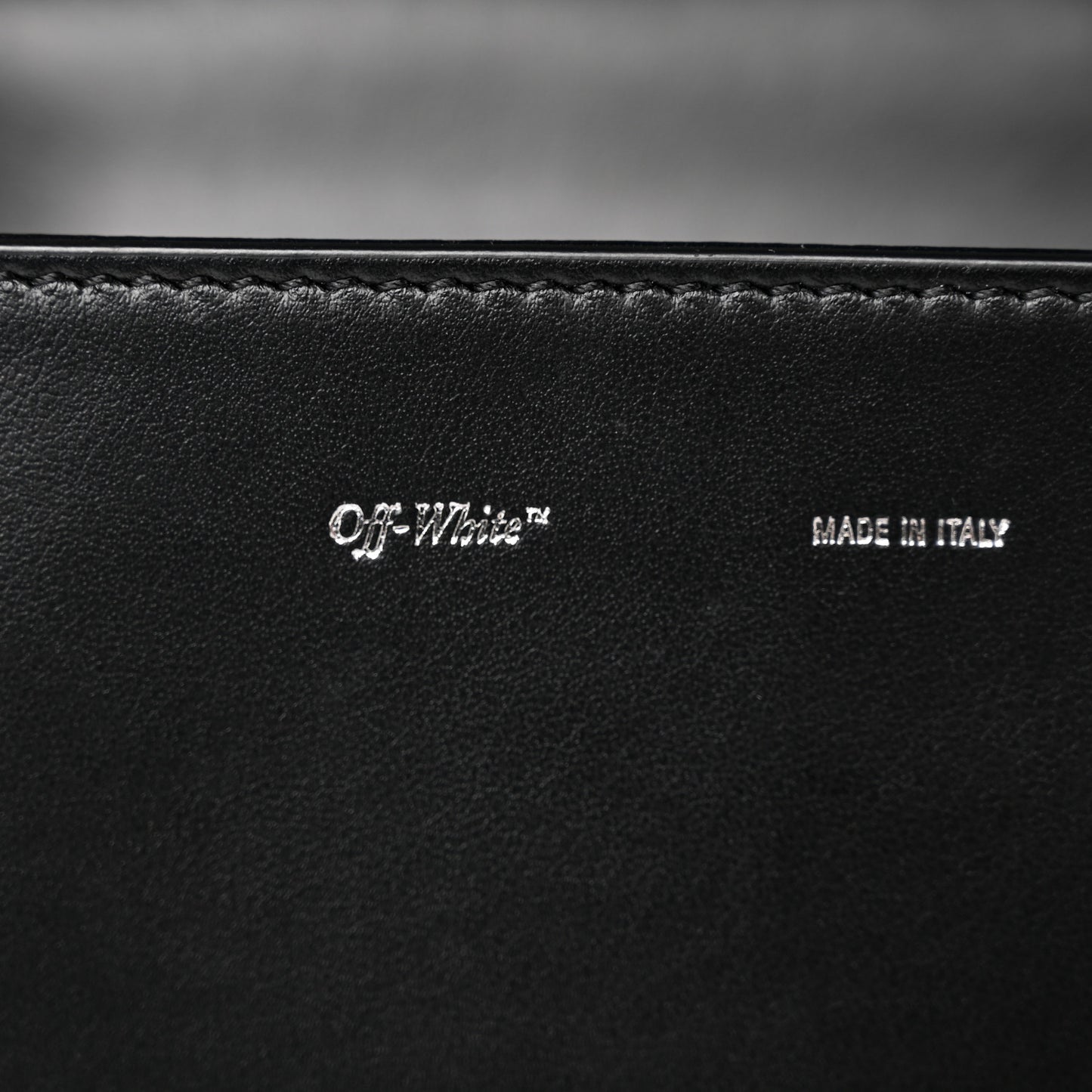 Calfskin Padded Diag Binder Flap Bag Black