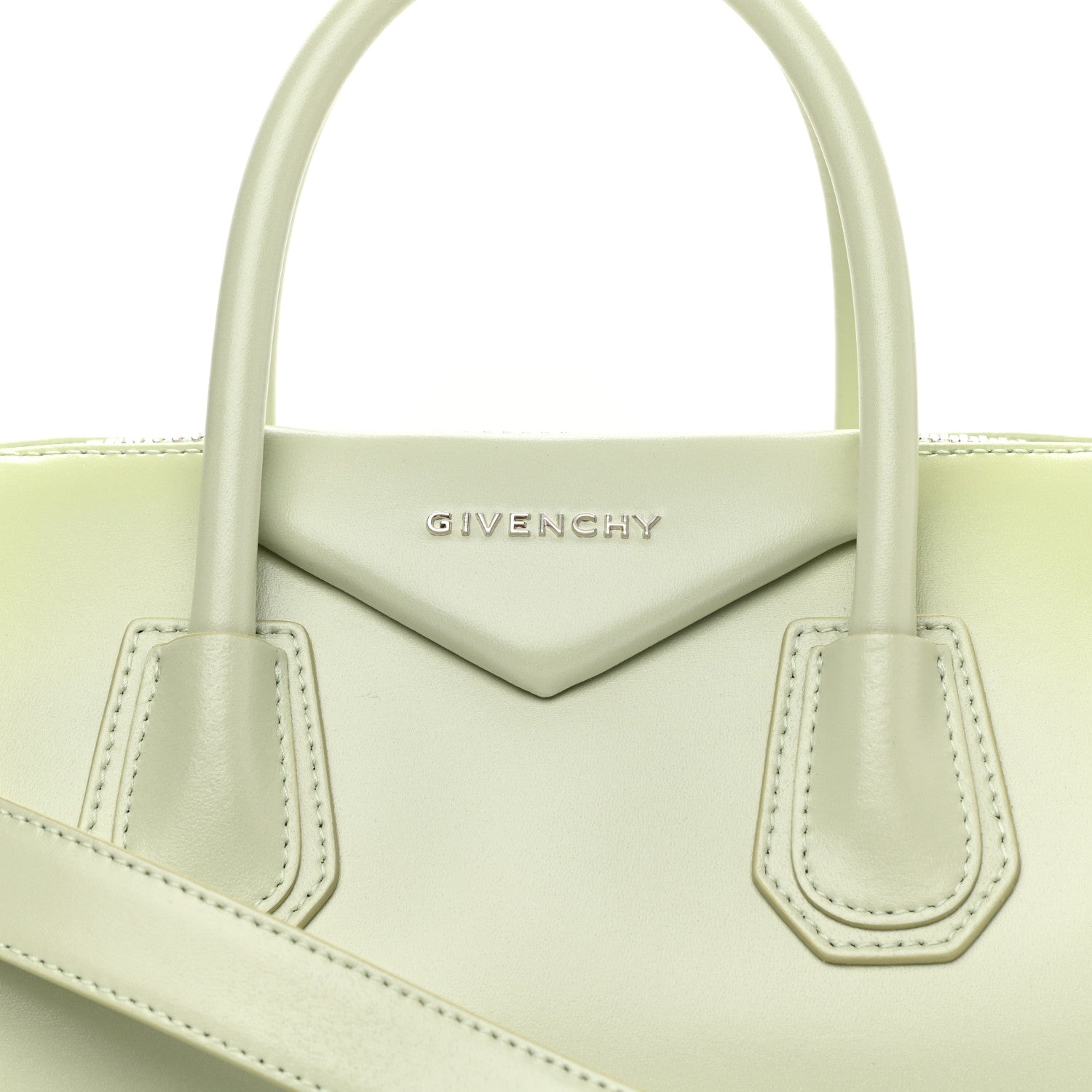 Givenchy Shiny Lord Calfskin Small Antigona Aqua Green 8 of 10