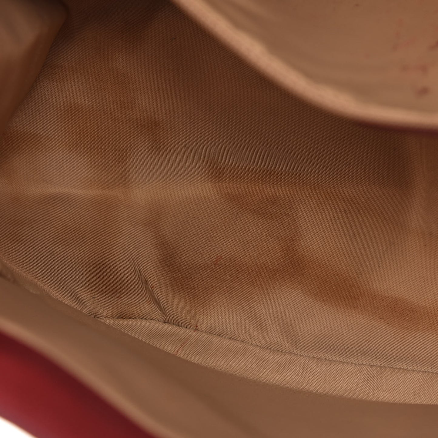 Monogram Street Chic Shoulder Bag Beige Red