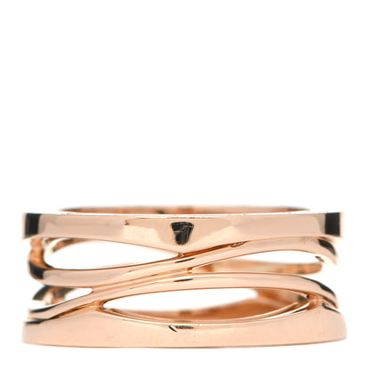 Bulgari 18K Rose Gold B.Zero1 Legend Three-Band Ring 58 8.25 3 of 6