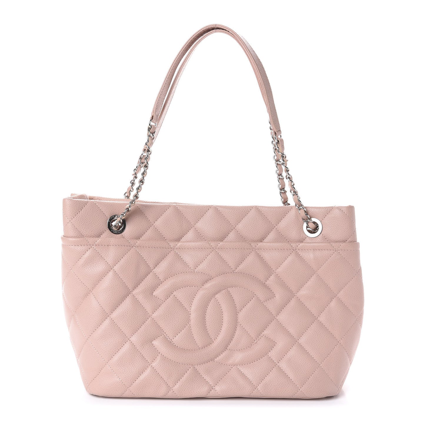 Caviar Quilted Timeless CC Soft Tote Pink