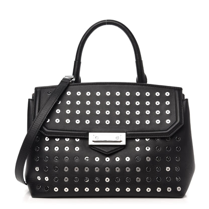 Alexander Wang Lambskin Eyelets Marion Tote Black Silver Hardware 1 of 11