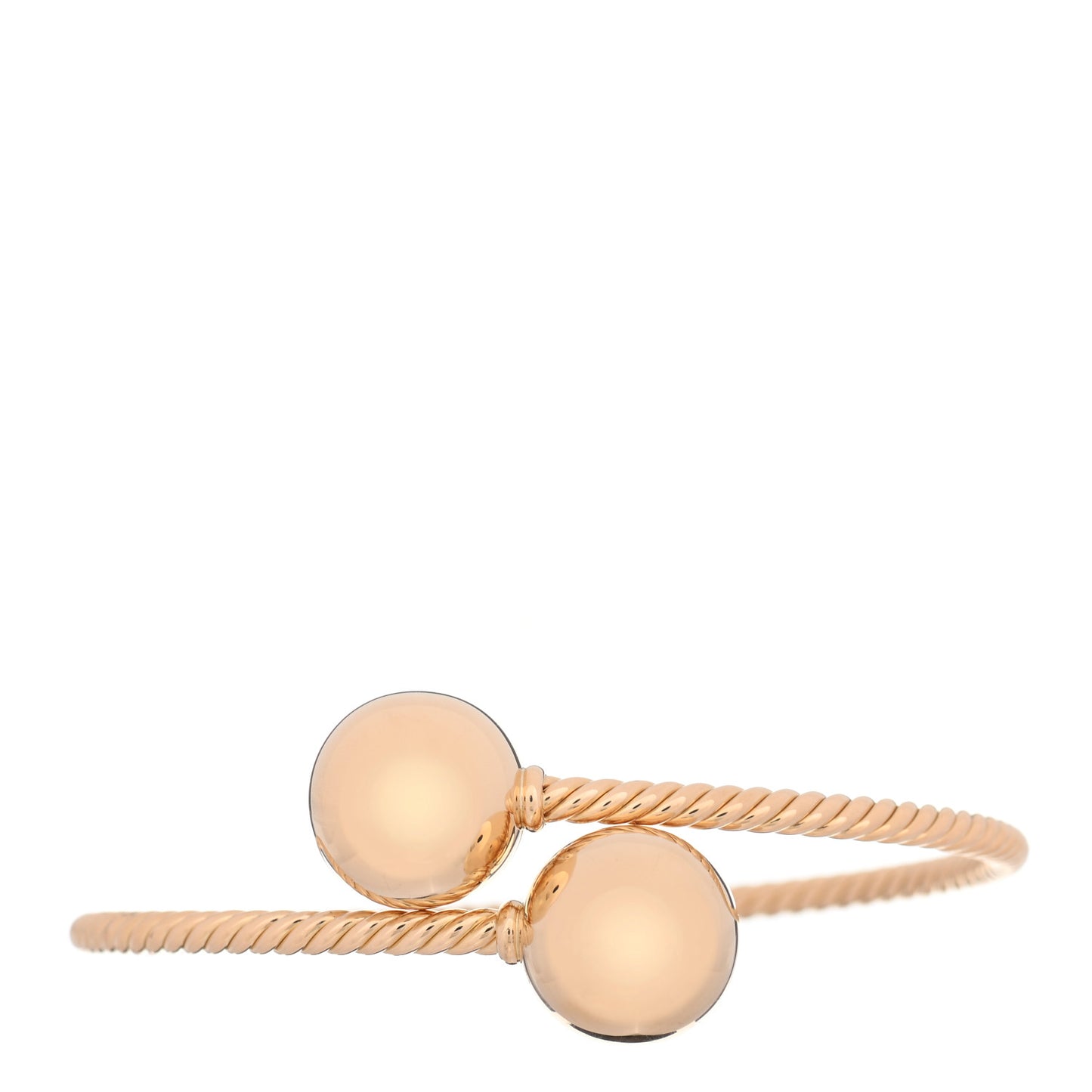 18K Yellow Gold 14mm Solari Bypass Bracelet