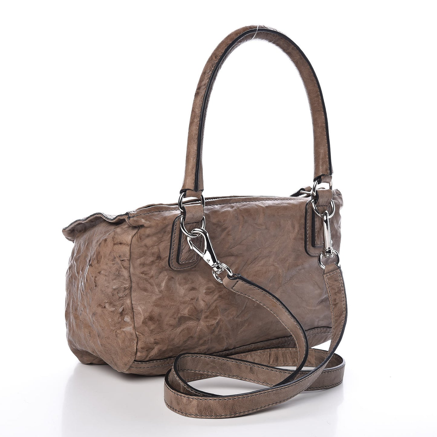 Tumbled Sheepskin Small Pandora Charcoal