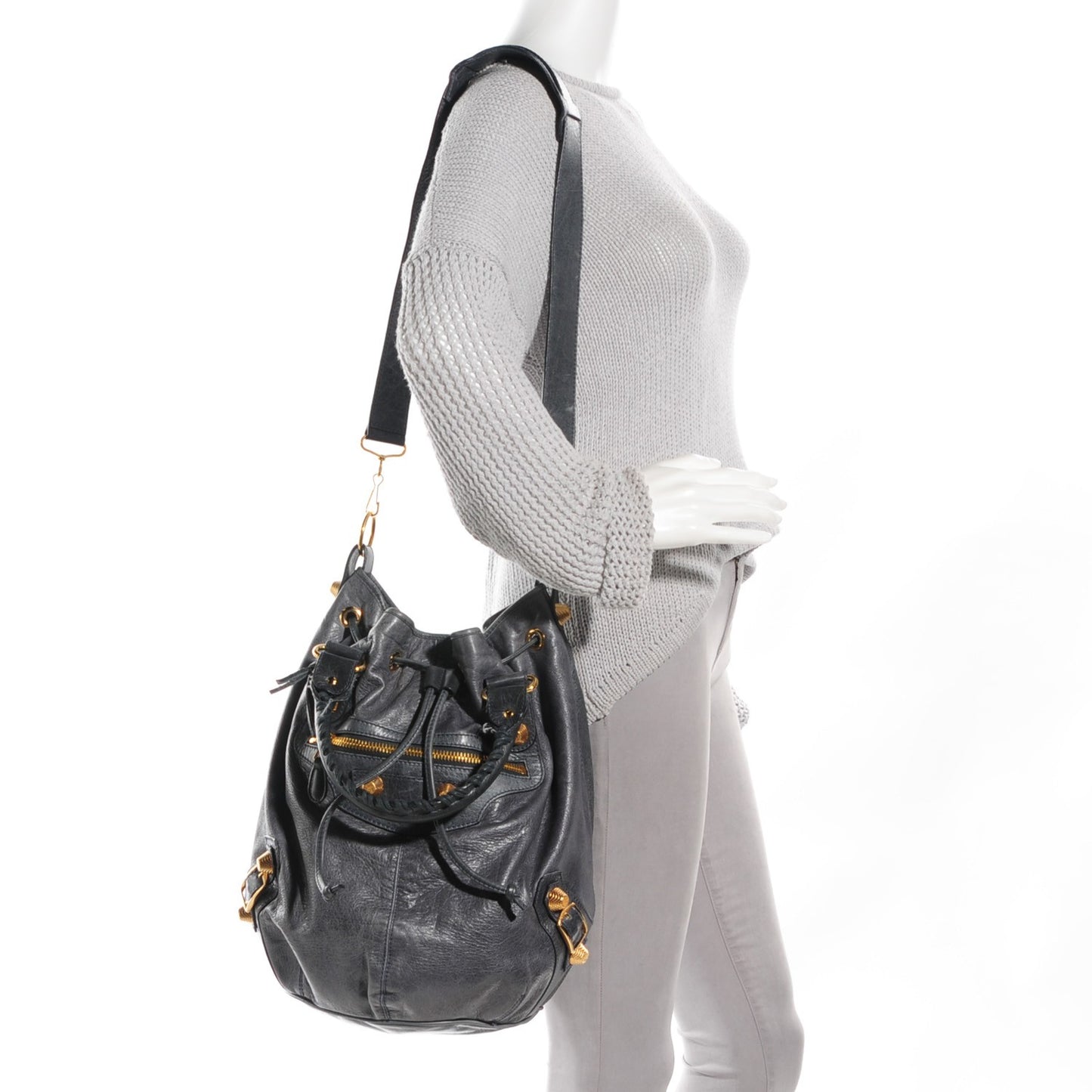 Agneau Giant 21 Pompon Anthracite