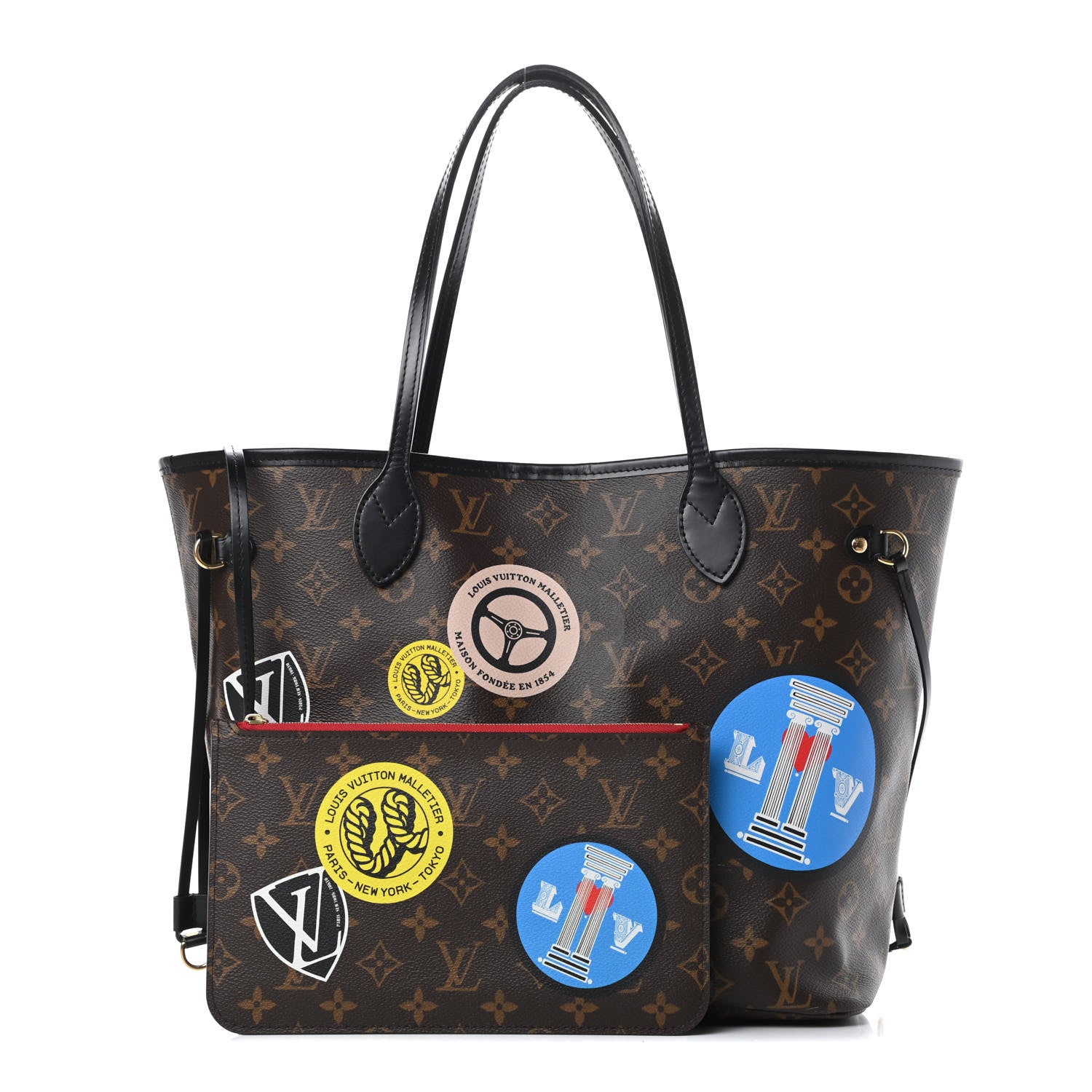 Louis Vuitton Monogram World Tour Neverfull MM 1 of 18