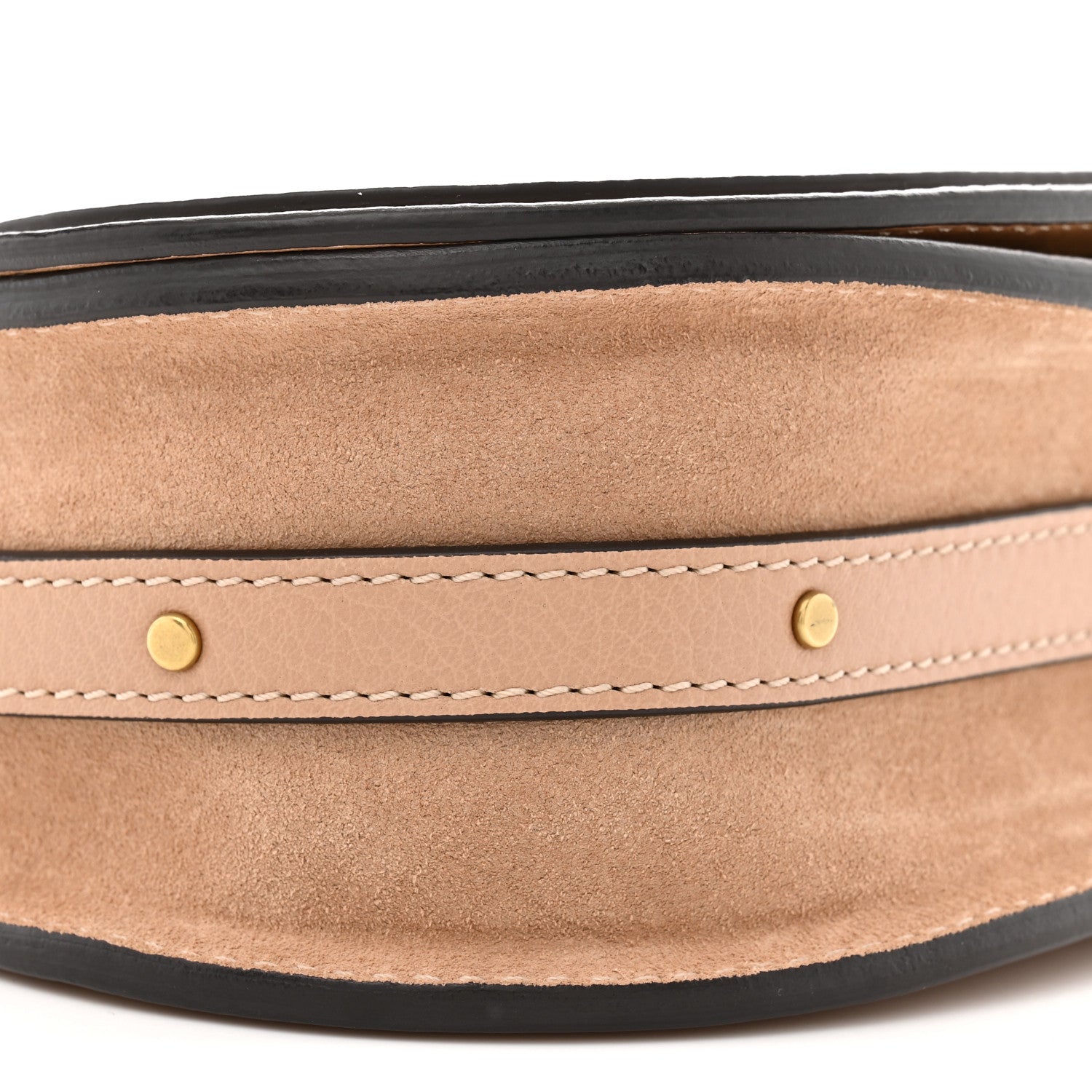 Chloe Calfskin Suede Small Nile Bracelet Bag Biscotti Beige 9 of 10