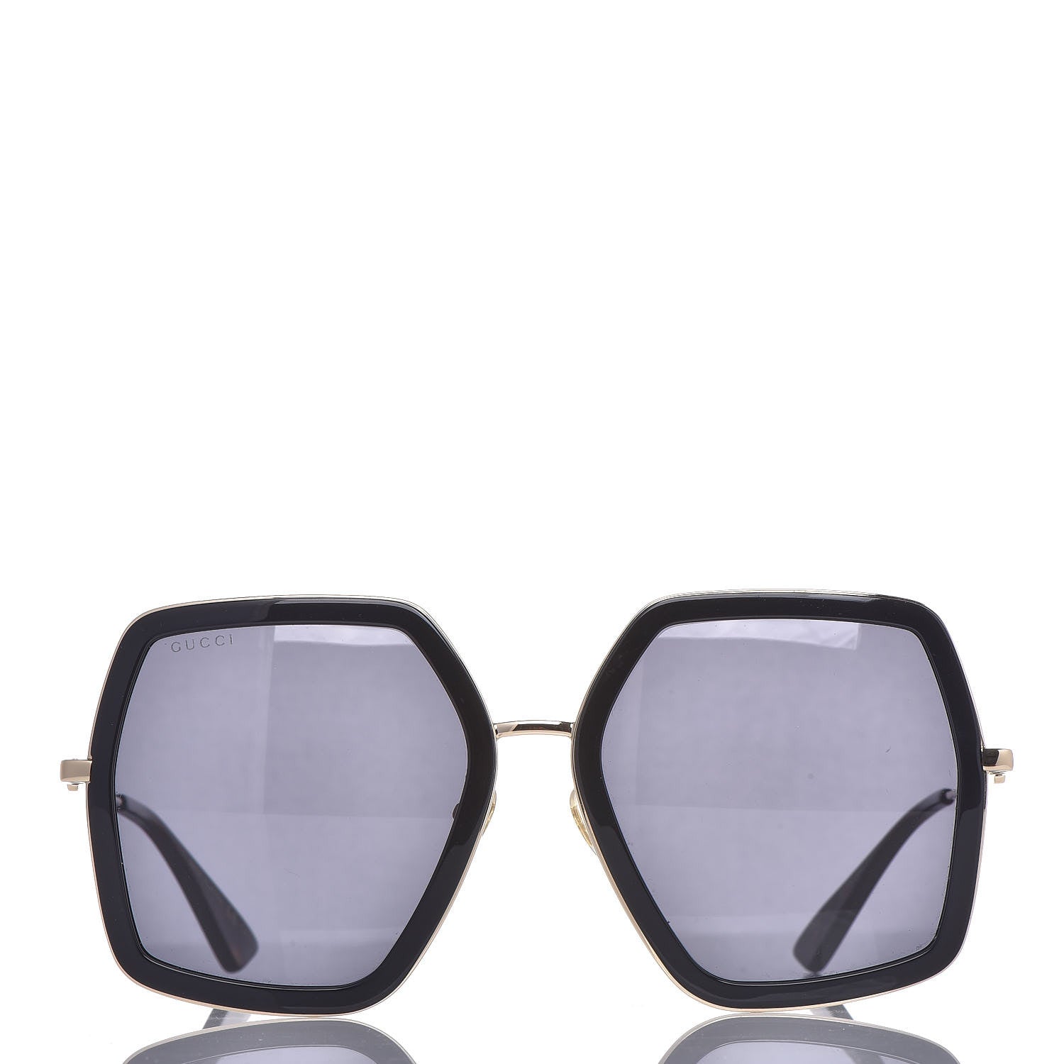 Gucci Acetate Oversize Square Frame GG0106S Sunglasses Black 2 of 7