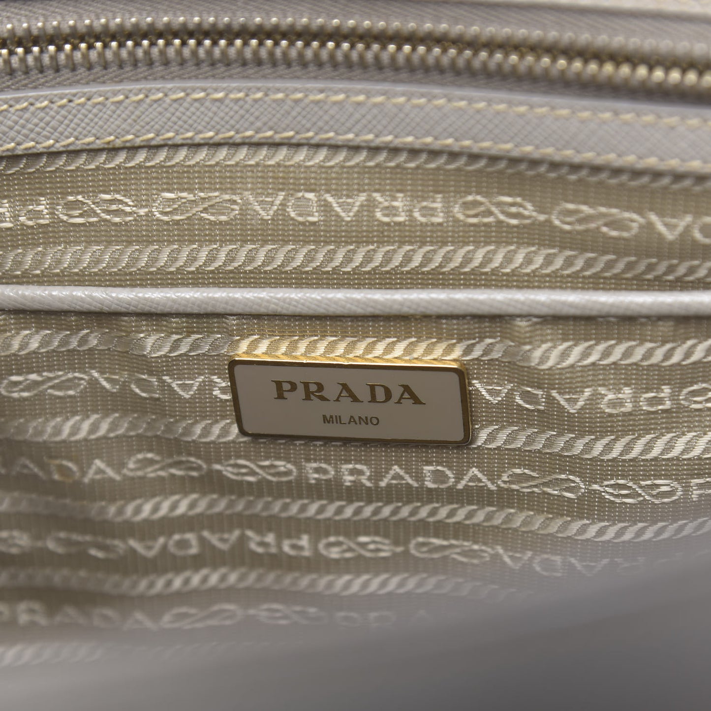 Saffiano Large Galleria Double Zip Tote Pomice