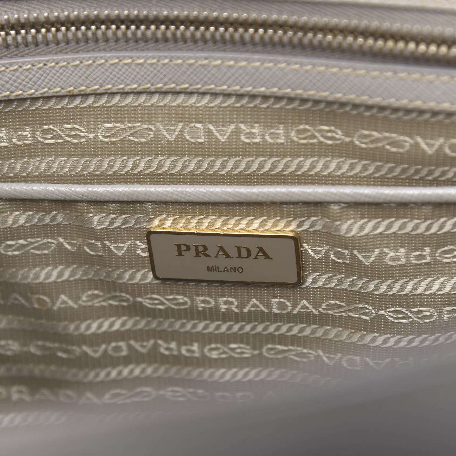 Prada Saffiano Large Galleria Double Zip Tote Pomice 6 of 23