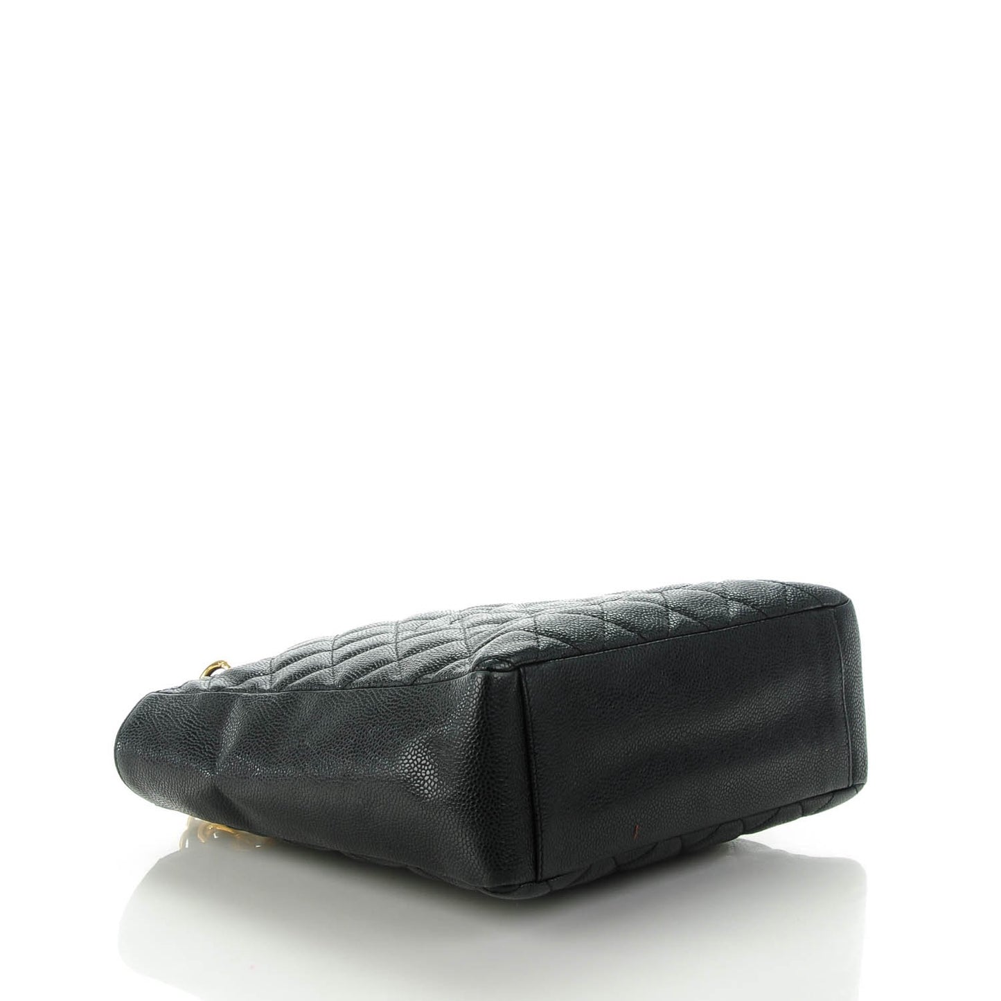 Caviar Quilted Petit Shopping Tote PST Black